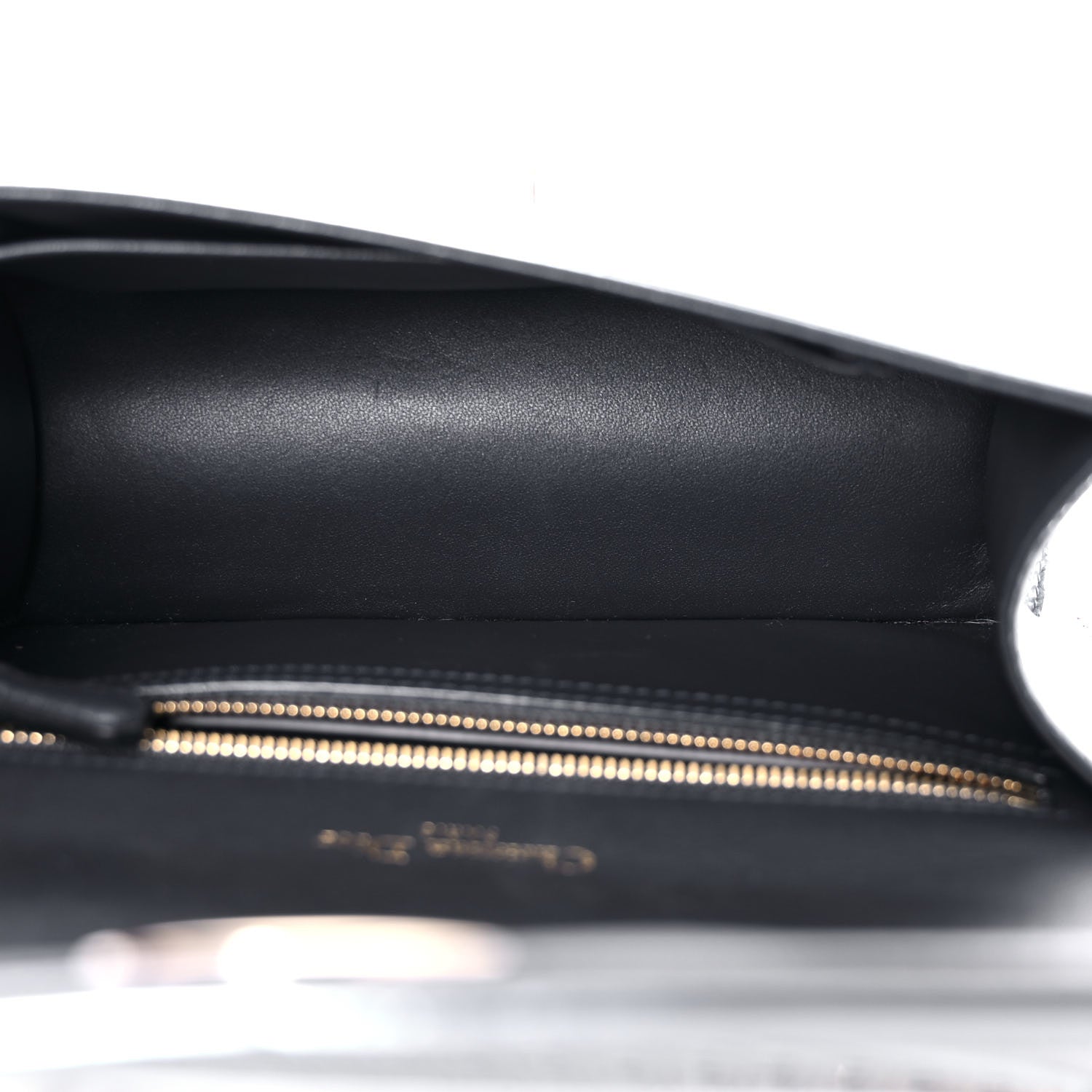 Christian Dior Metallic Patent Micro-Cannage Small Diorama Flap Bag Silver 7 of 12