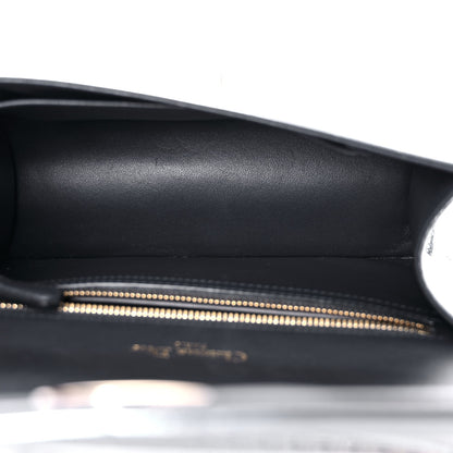 Christian Dior Metallic Patent Micro-Cannage Small Diorama Flap Bag Silver 7 of 12