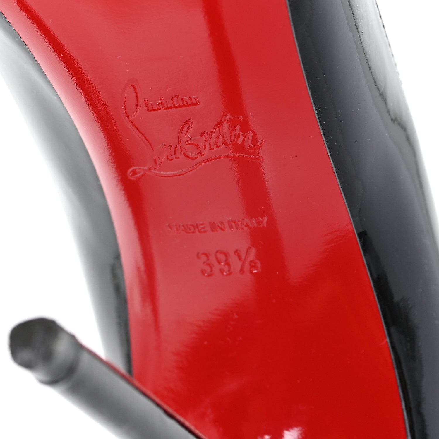 Christian Louboutin Patent Miss Z 100 Pumps Black 39.5 Black