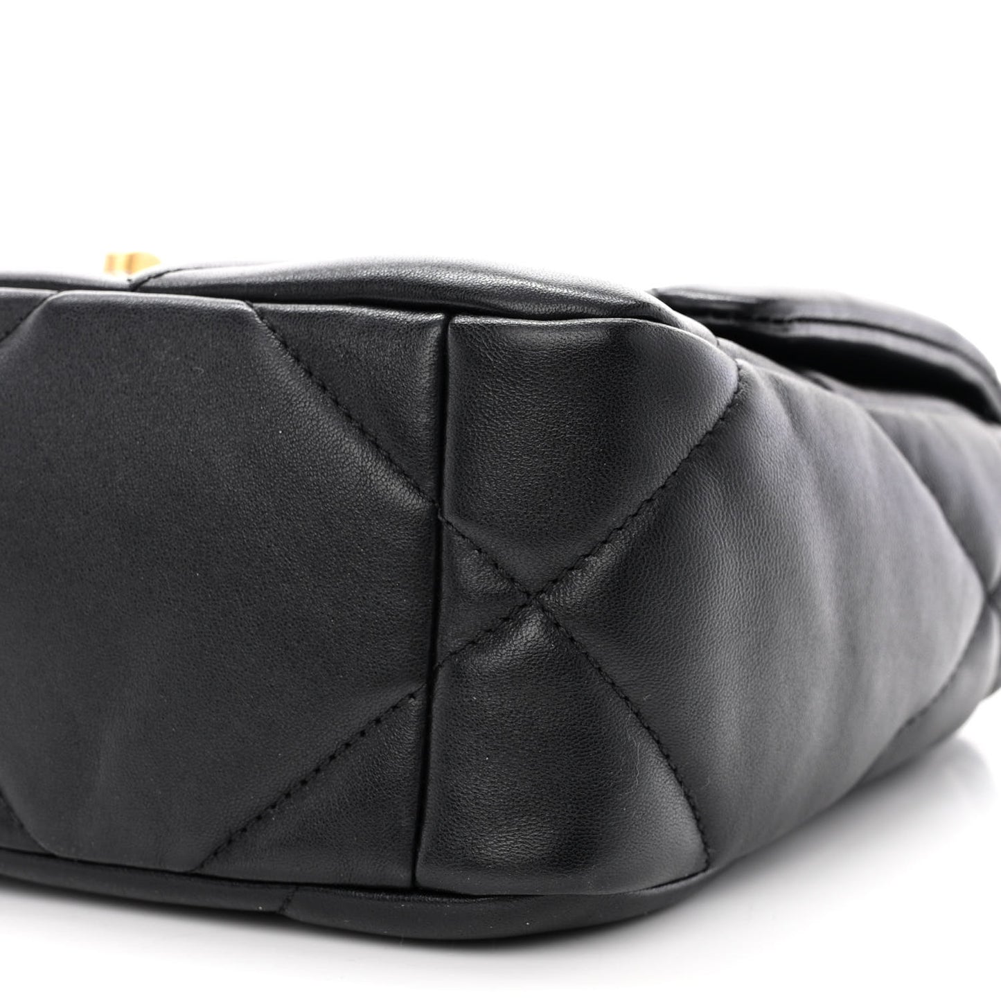 Lambskin Quilted Medium Chanel 19 Flap Black