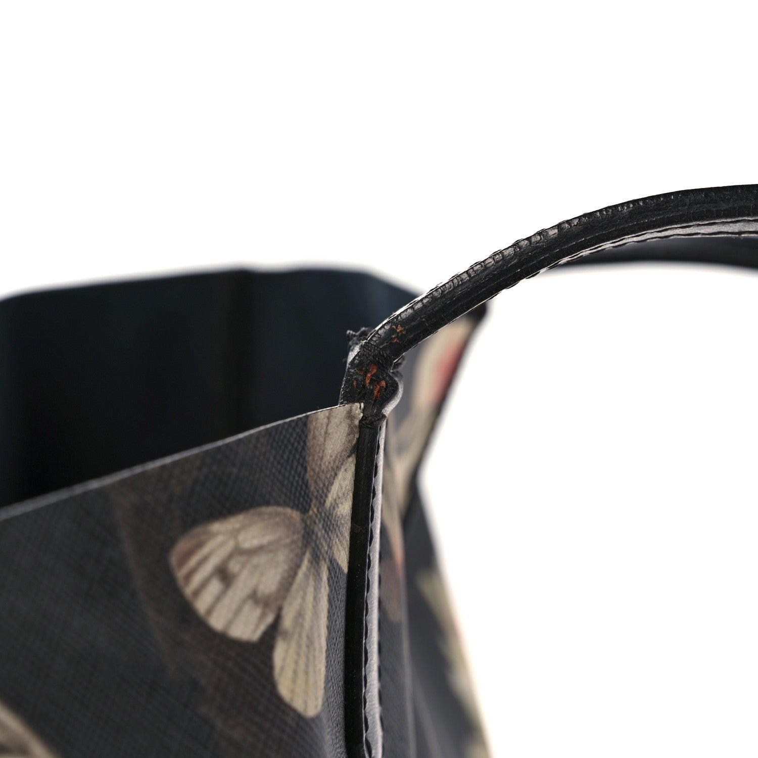 Givenchy Coated Canvas Magnolia and Moth Print Medium Antigona Tote Black 14 of 25