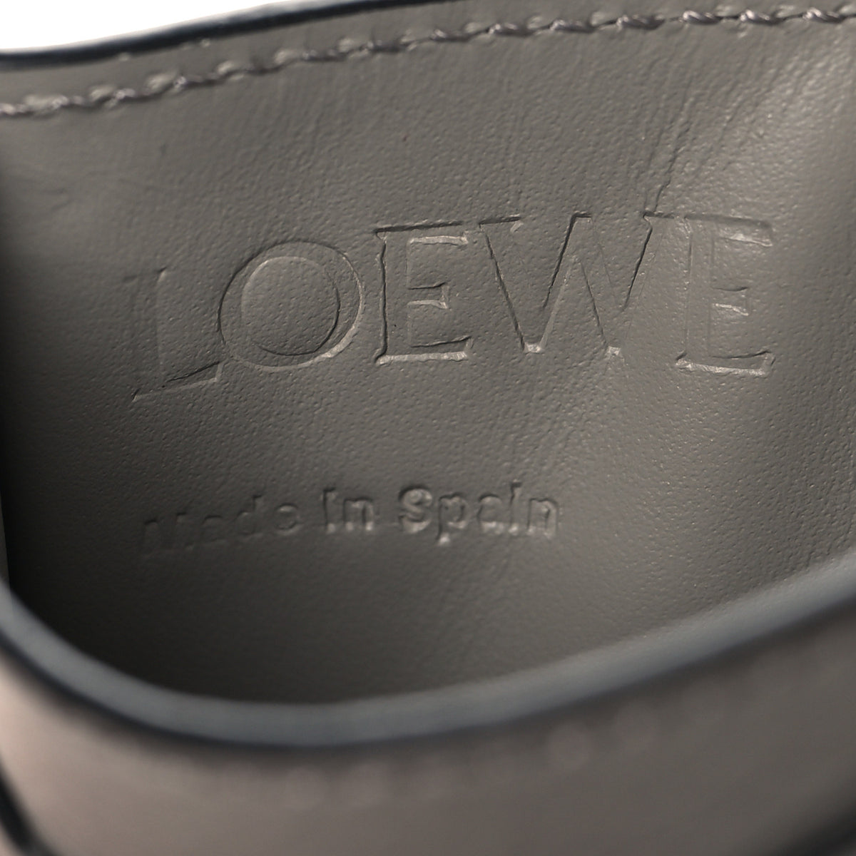 Loewe Calfskin Puzzle Card Holder Asphalt Grey 6 of 8