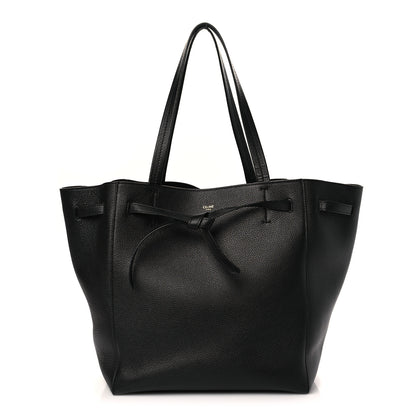 Celine Soft Grained Calfskin Small Belt Cabas Phantom Black 1 of 9