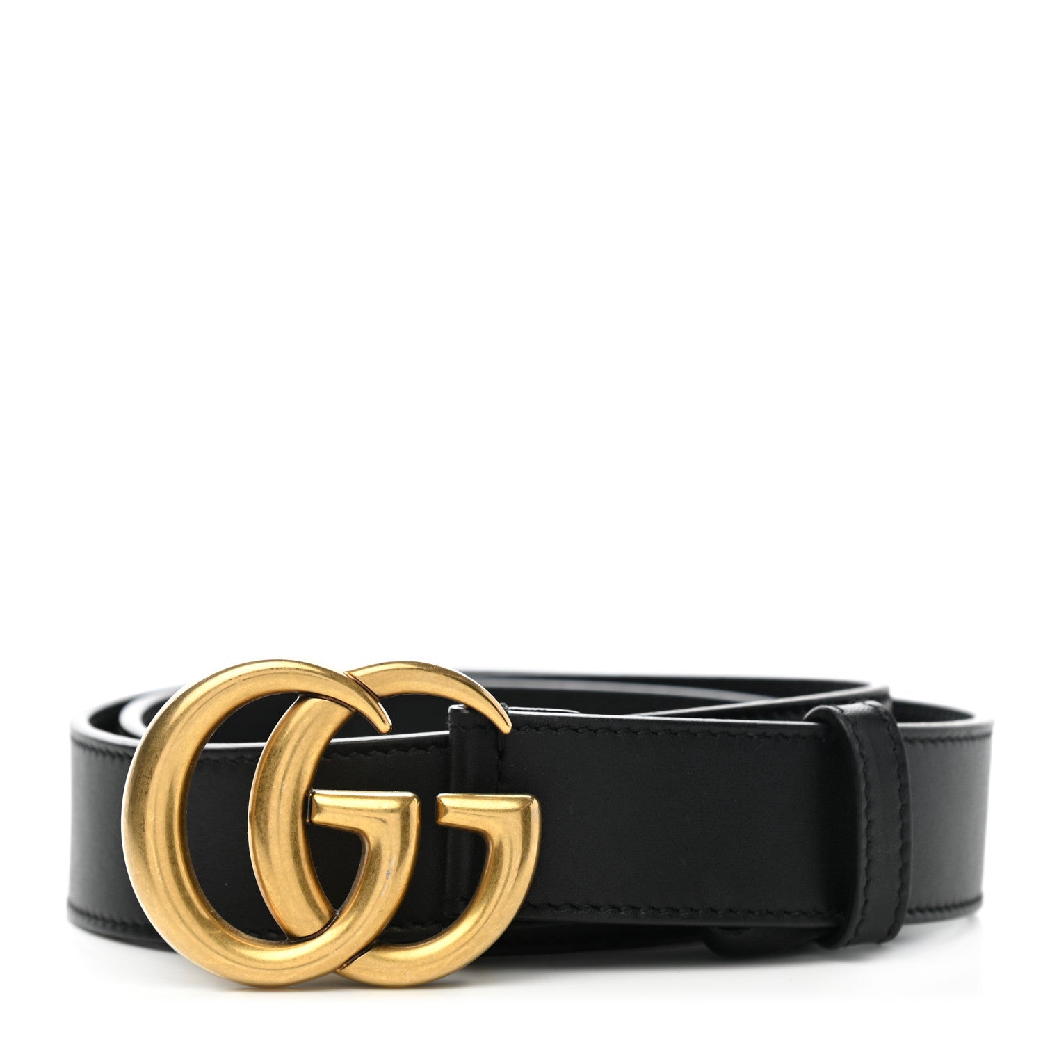 Gucci Calfskin Double G 30mm Belt 90 36 Black 1 of 5