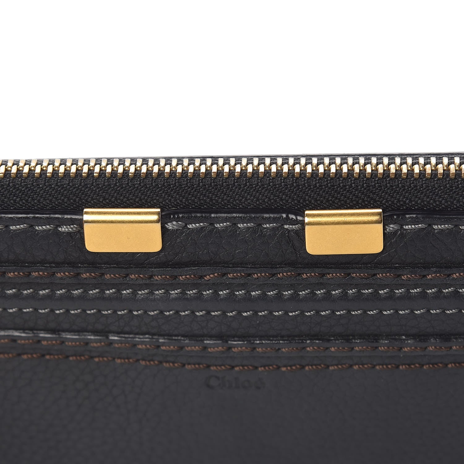 Chloe Grained Calfskin Marcie Long Zip Around Wallet Black 11 of 17