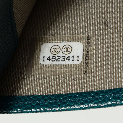 Chanel Caviar Sevruga Wallet on Chain WOC 8 of 8