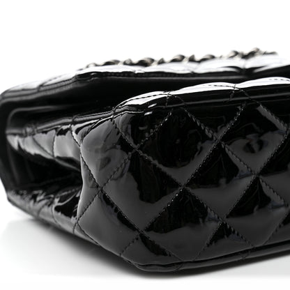 Chanel Patent Quilted Medium Double Flap Black 9 of 12