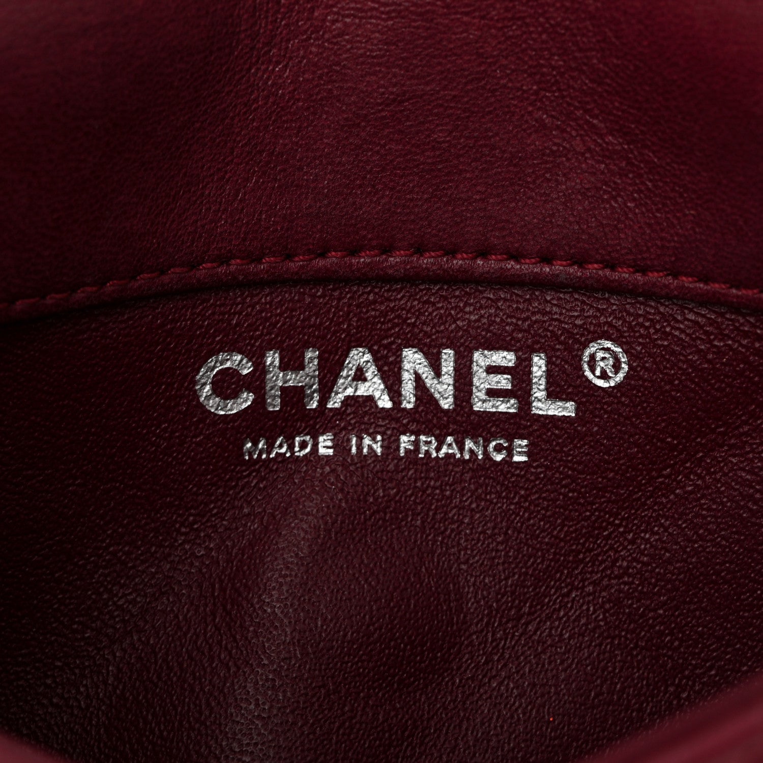 Chanel Lambskin Quilted Mini Mineral Nights Flap Crossbody Bag Dark Red 6 of 12