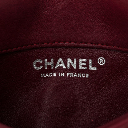 Chanel Lambskin Quilted Mini Mineral Nights Flap Crossbody Bag Dark Red 6 of 12