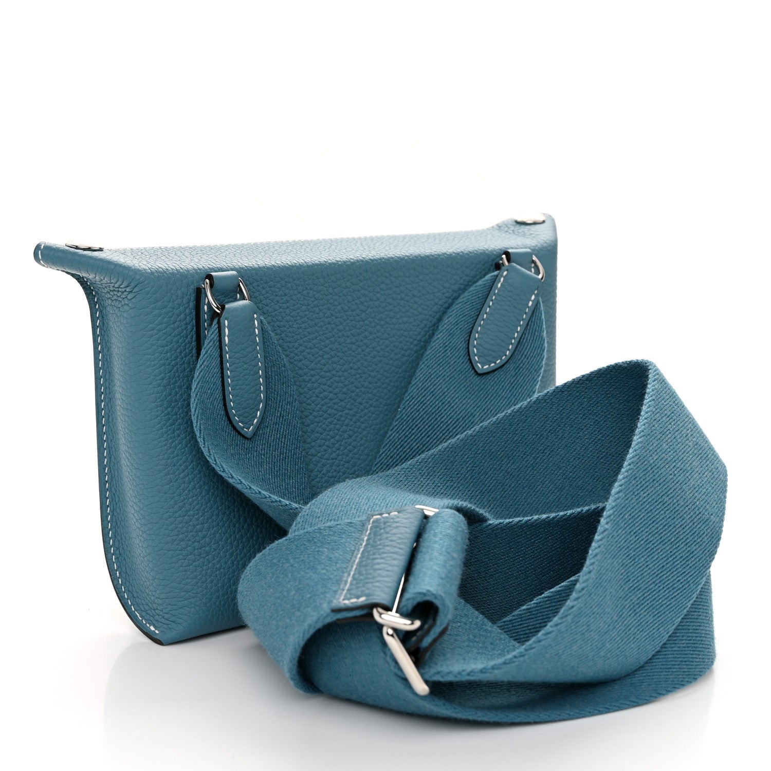 Hermes Togo Videpoches New Blue Jean 3 of 11