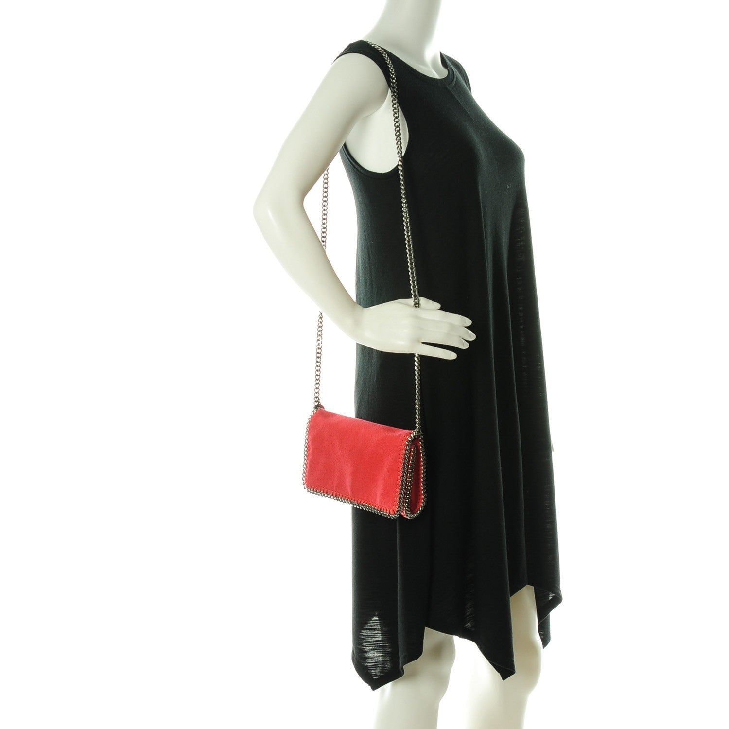 Stella McCartney Shaggy Deer Falabella Crossbody Bag Pink Fluo 2 of 7