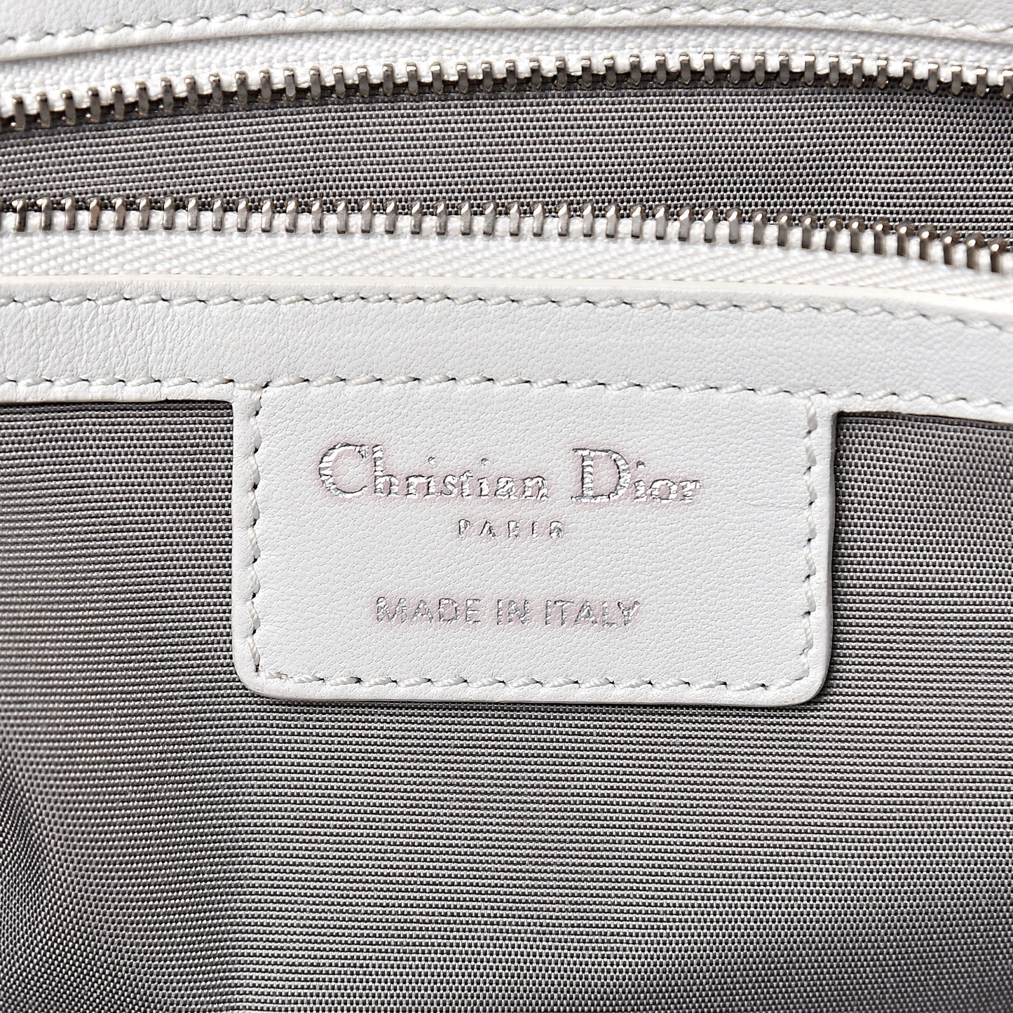 Lambskin Cannage Large Dior Soft Shopping Tote White