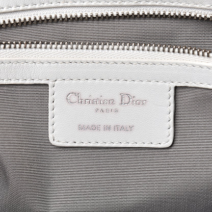 Christian Dior Lambskin Cannage Large Dior Soft Shopping Tote White 6 of 26