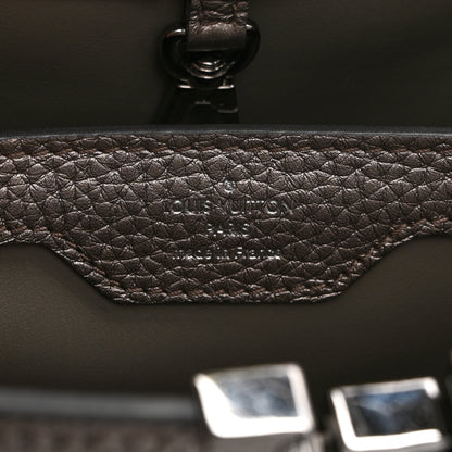 Louis Vuitton Metallic Calfskin Capucines BB Etain 6 of 9