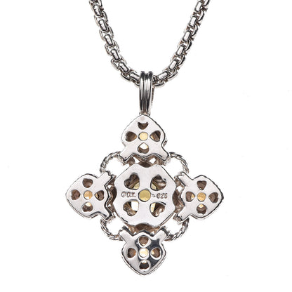 David Yurman Sterling Silver Citrine Quartz Renaissance Necklace 6 of 6