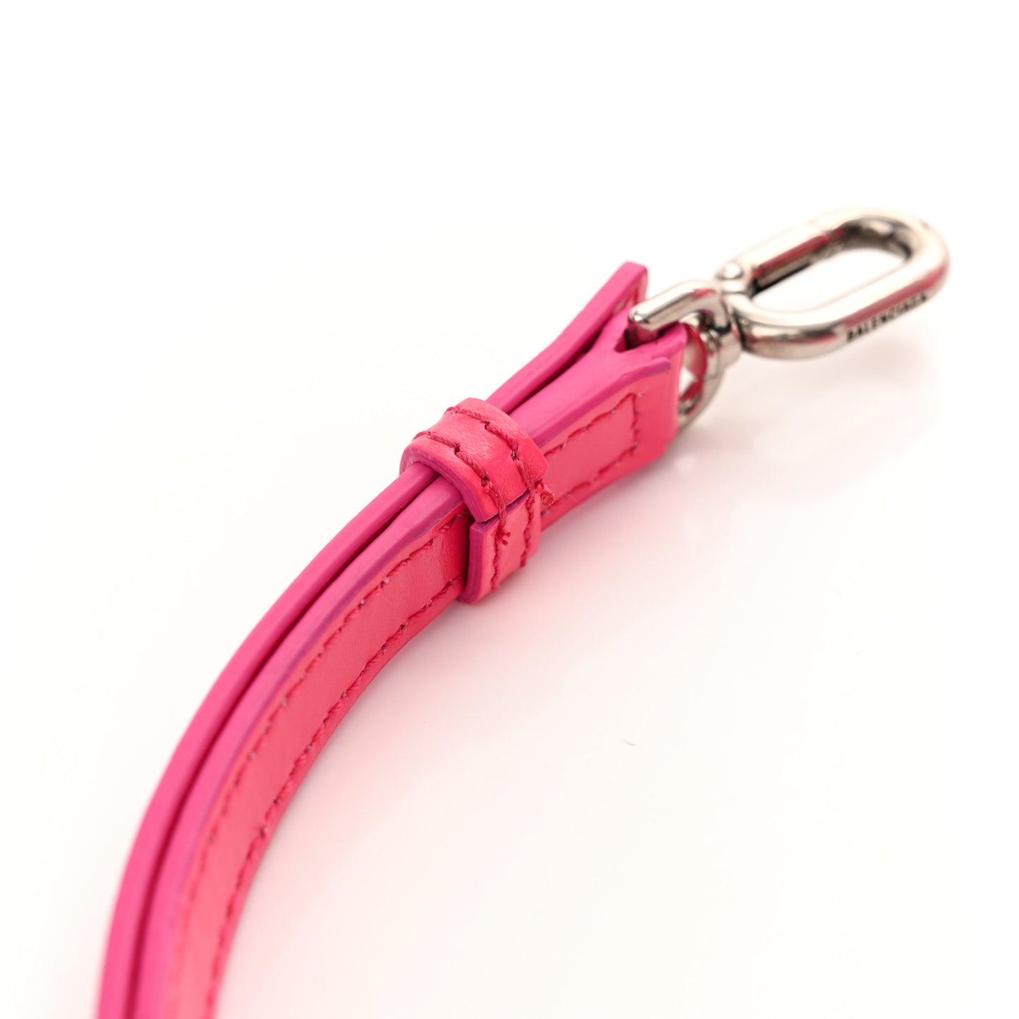 Shiny Box Calfskin Small Hourglass Top Handle Bag Acid Fuchsia