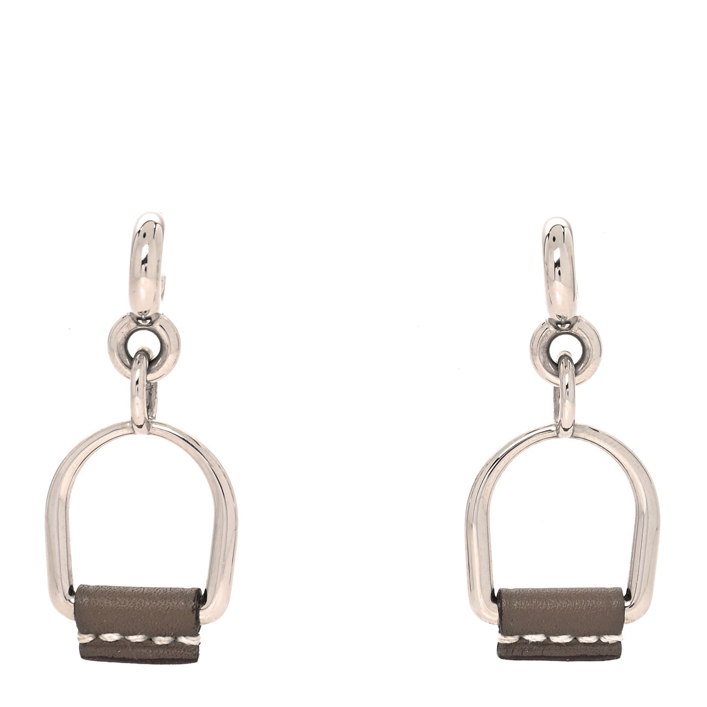 Palladium Swift Small Heritage Equestre Etrier Earrings Etoupe