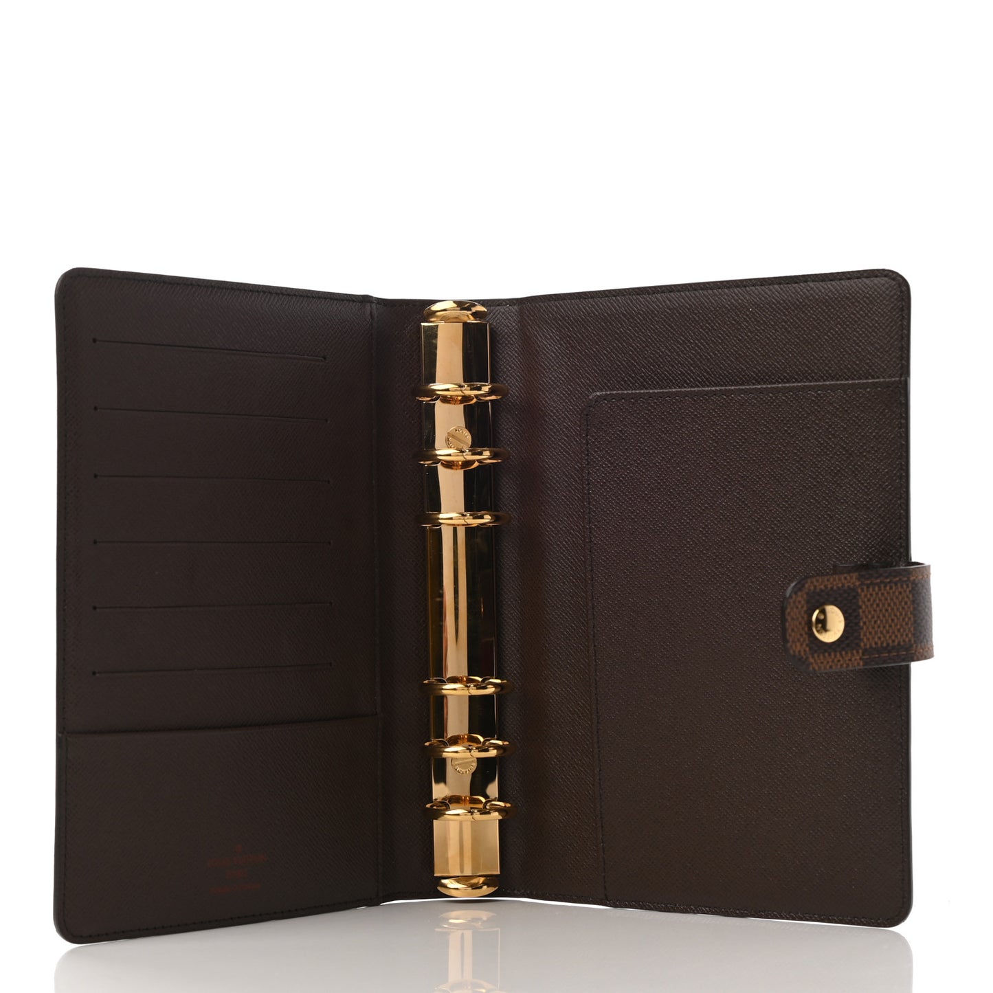 Damier Ebene Medium Ring Agenda Cover