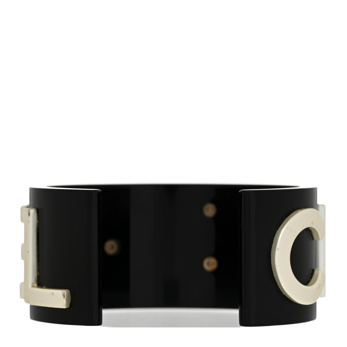 Resin Metal Cuff Black