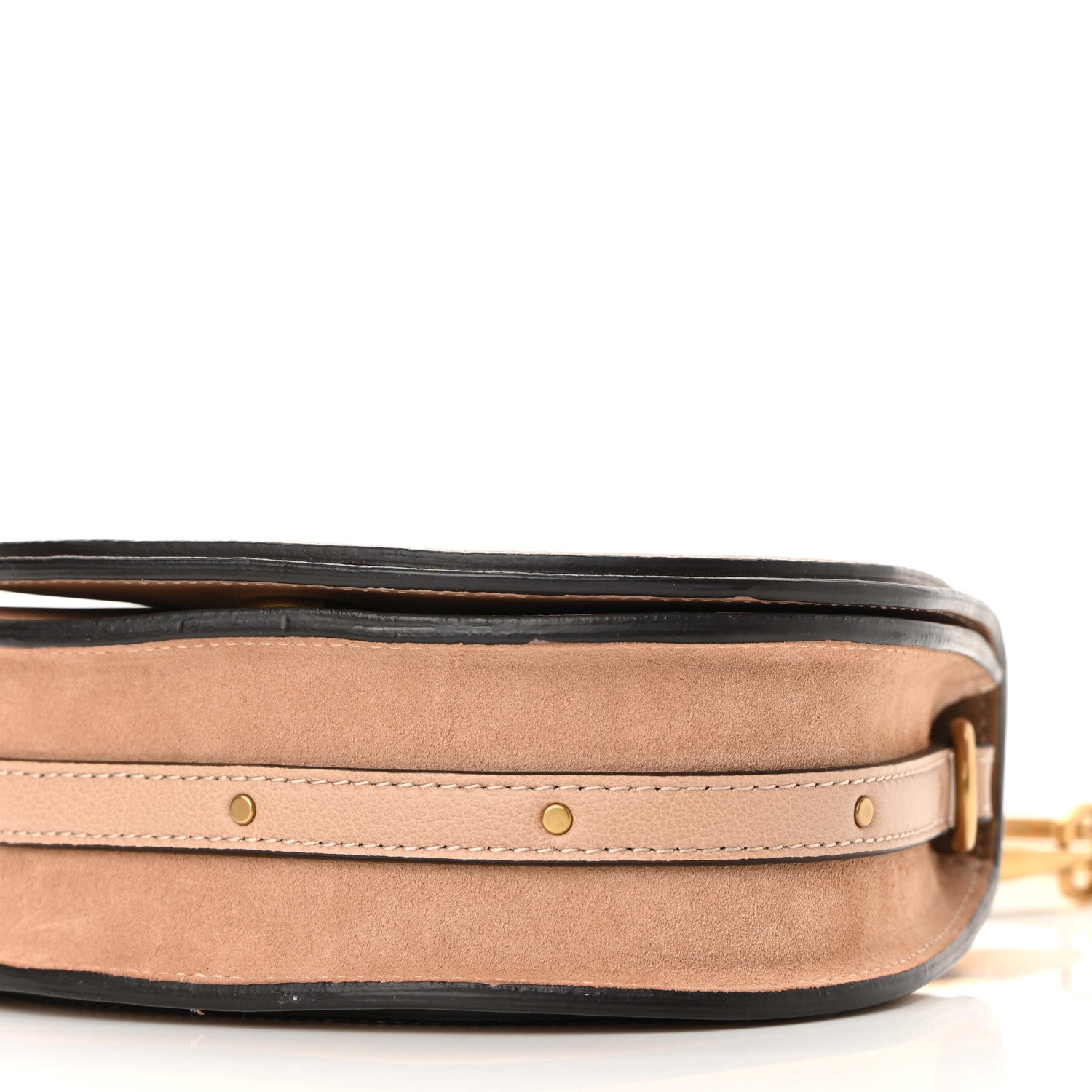 Chloe Calfskin Suede Small Nile Bracelet Bag Biscotti Beige 9 of 9