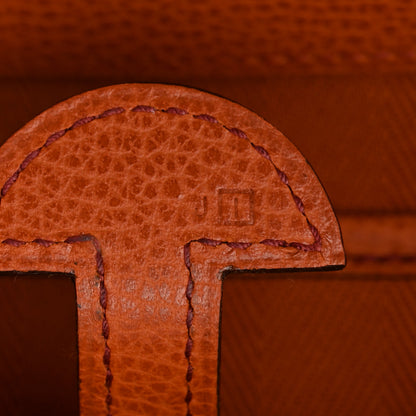 Hermes Vache Liegee Toile Sac Colorado MM Potiron 7 of 14