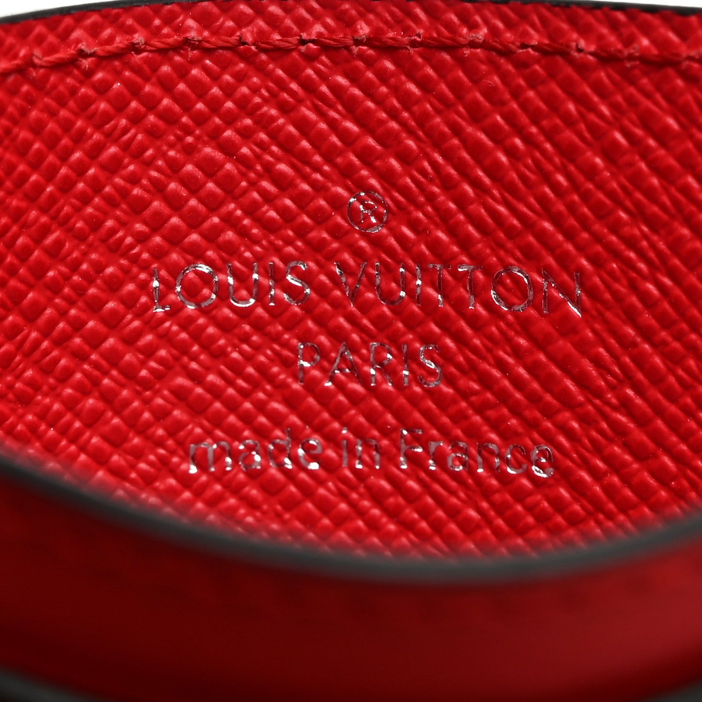Monogram Card Holder Red