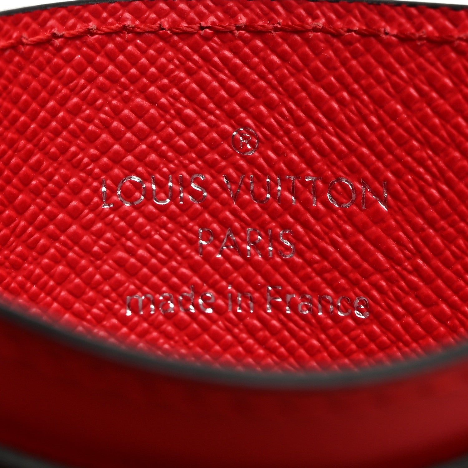 Louis Vuitton Monogram Card Holder Red 6 of 7