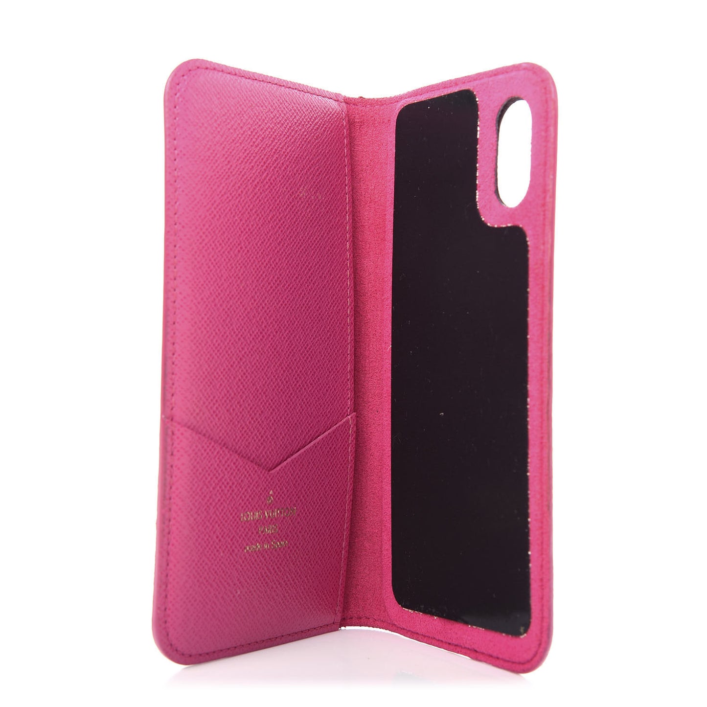 Monogram iPhone X Folio Case Rose Pop