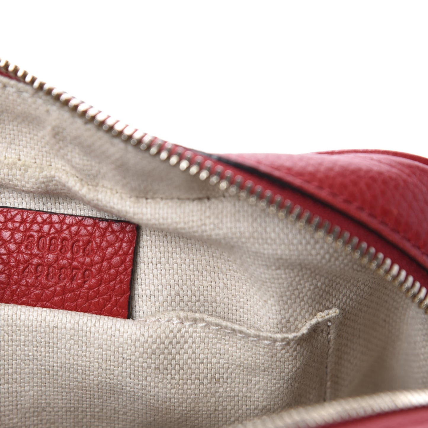 Pebbled Calfskin Small Soho Disco Bag Tabasco Red
