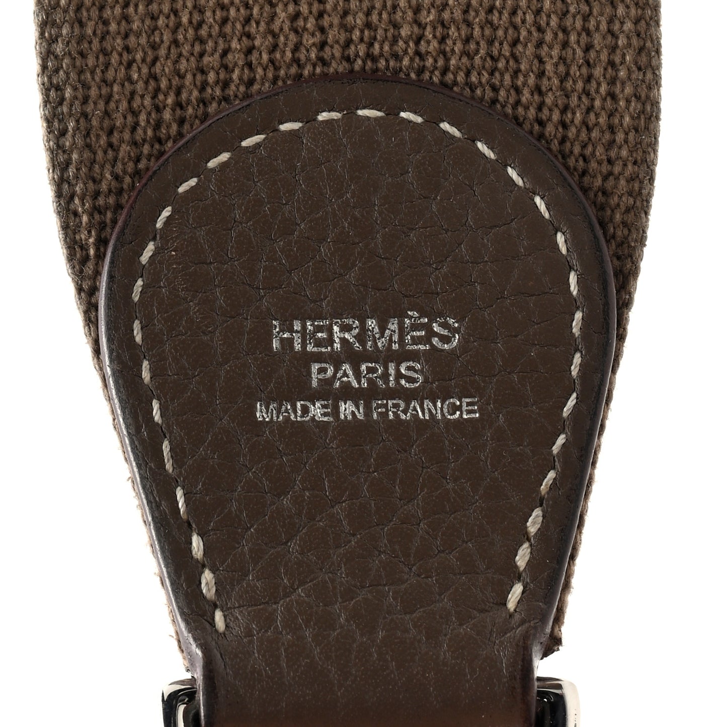 Toile Taurillon Clemence Evelyne PM Shoulder Strap Etoupe