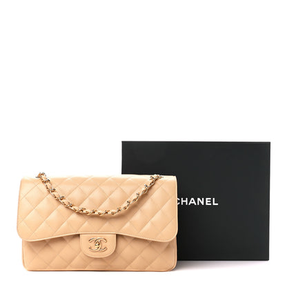 Chanel Caviar Quilted Jumbo Double Flap Light Beige 12 of 12