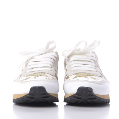 Valentino Garavani Nappa Suede Camustars Womens Rockrunner Sneakers 38.5 White 2 of 11