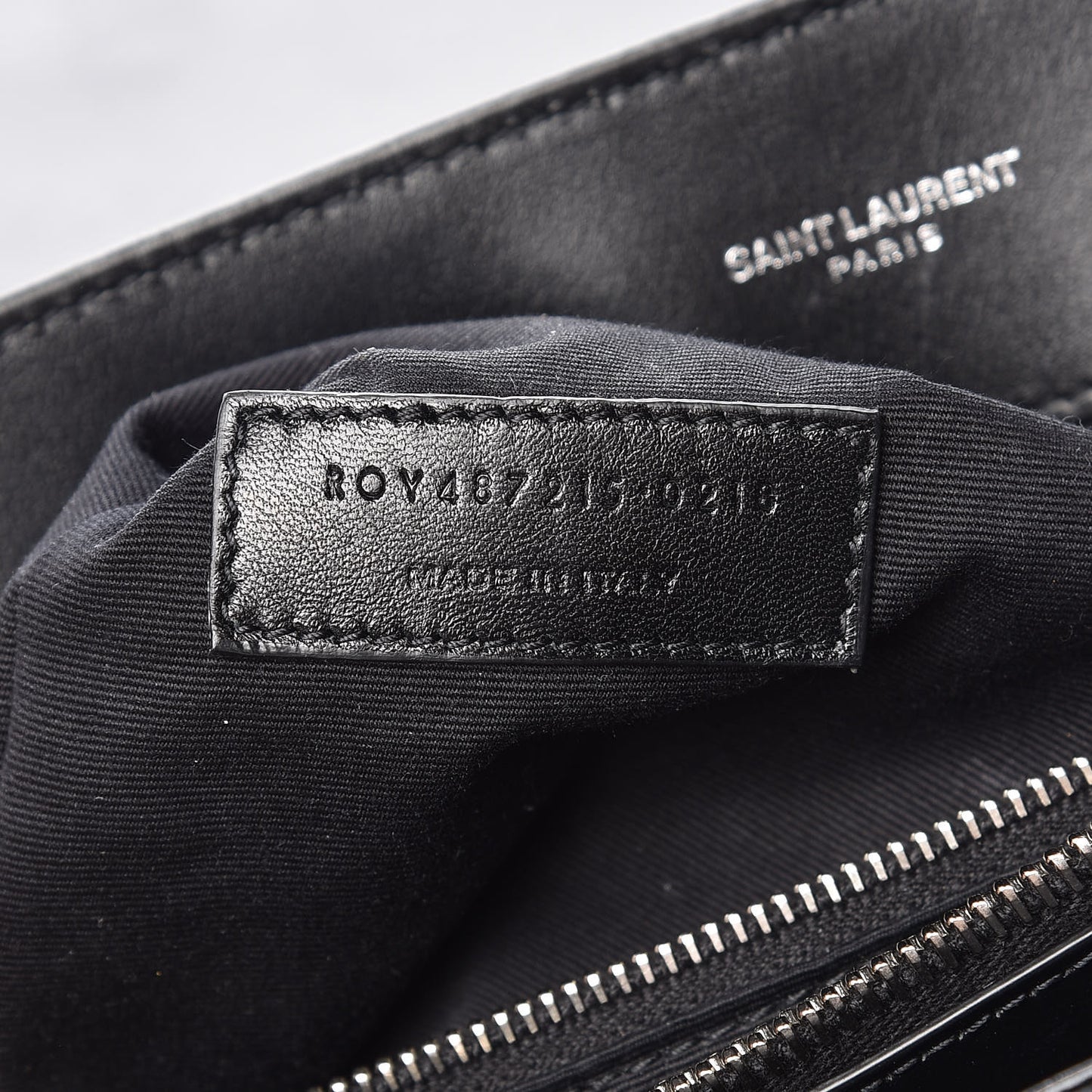 Calfskin Y Quilted Monogram Large Loulou Chain Satchel Black