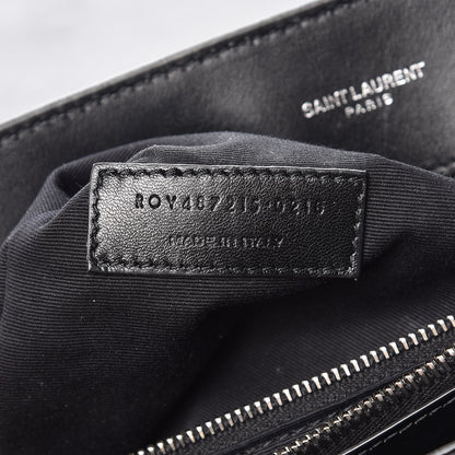 Saint Laurent Calfskin Y Quilted Monogram Large Loulou Chain Satchel Black 9 of 12