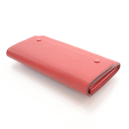 Celine Grained Calfskin Continental Wallet Red 3 of 9