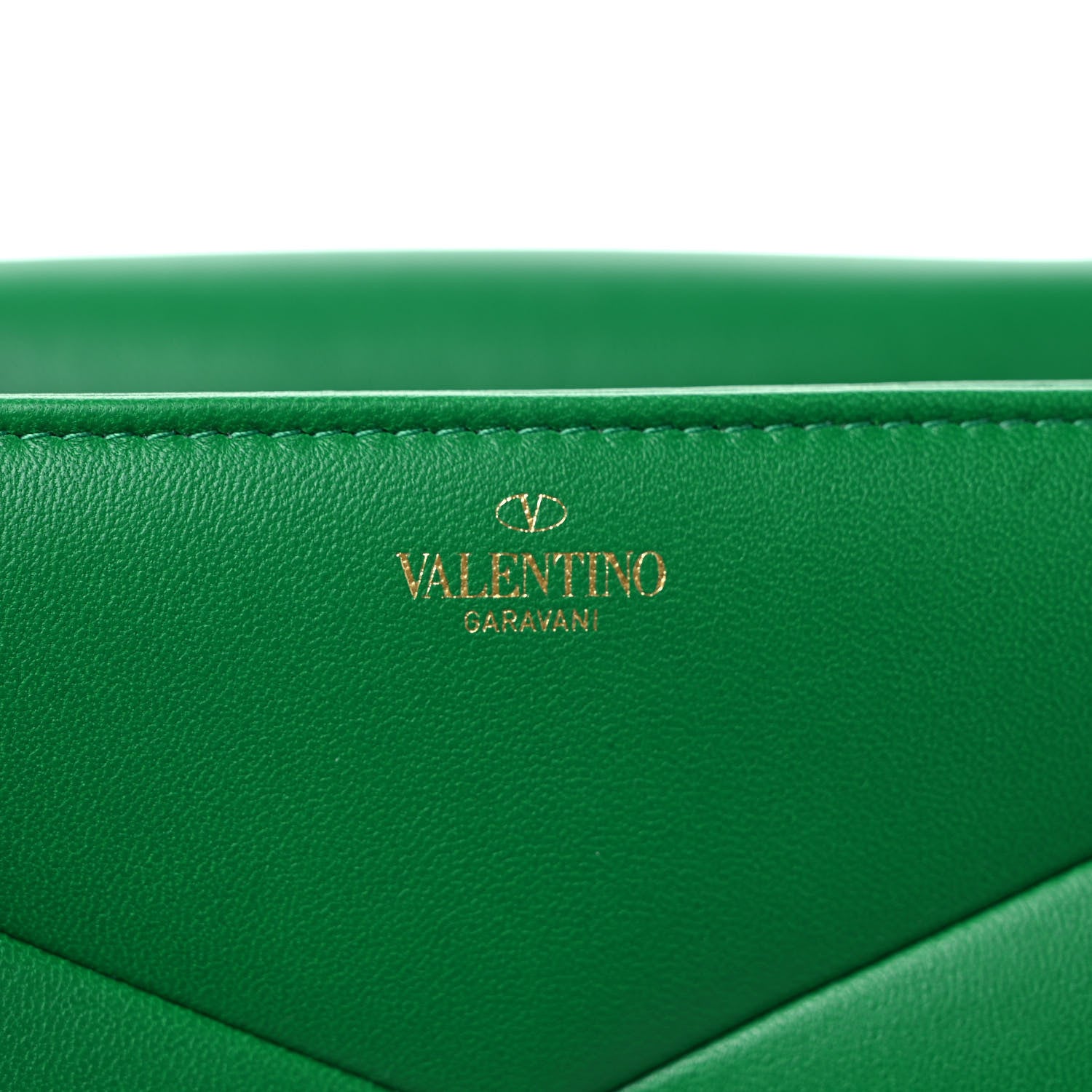 Valentino Garavani Nappa Tonal Monochrome Small One Stud Top Handle Bag Gea Green 6 of 9