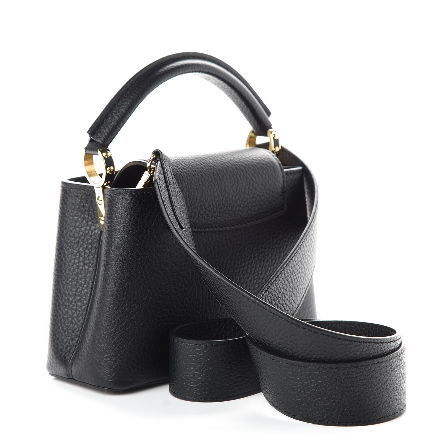 Louis Vuitton Taurillon Mini Capucines Black 4 of 9