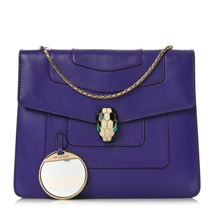 Bulgari Calfskin Serpenti Forever Crossbody Bag Amethyst 1 of 12