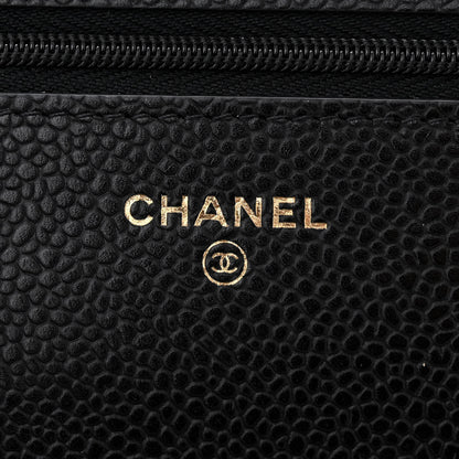 Chanel Caviar Quilted Wallet on Chain WOC Black 6 of 12