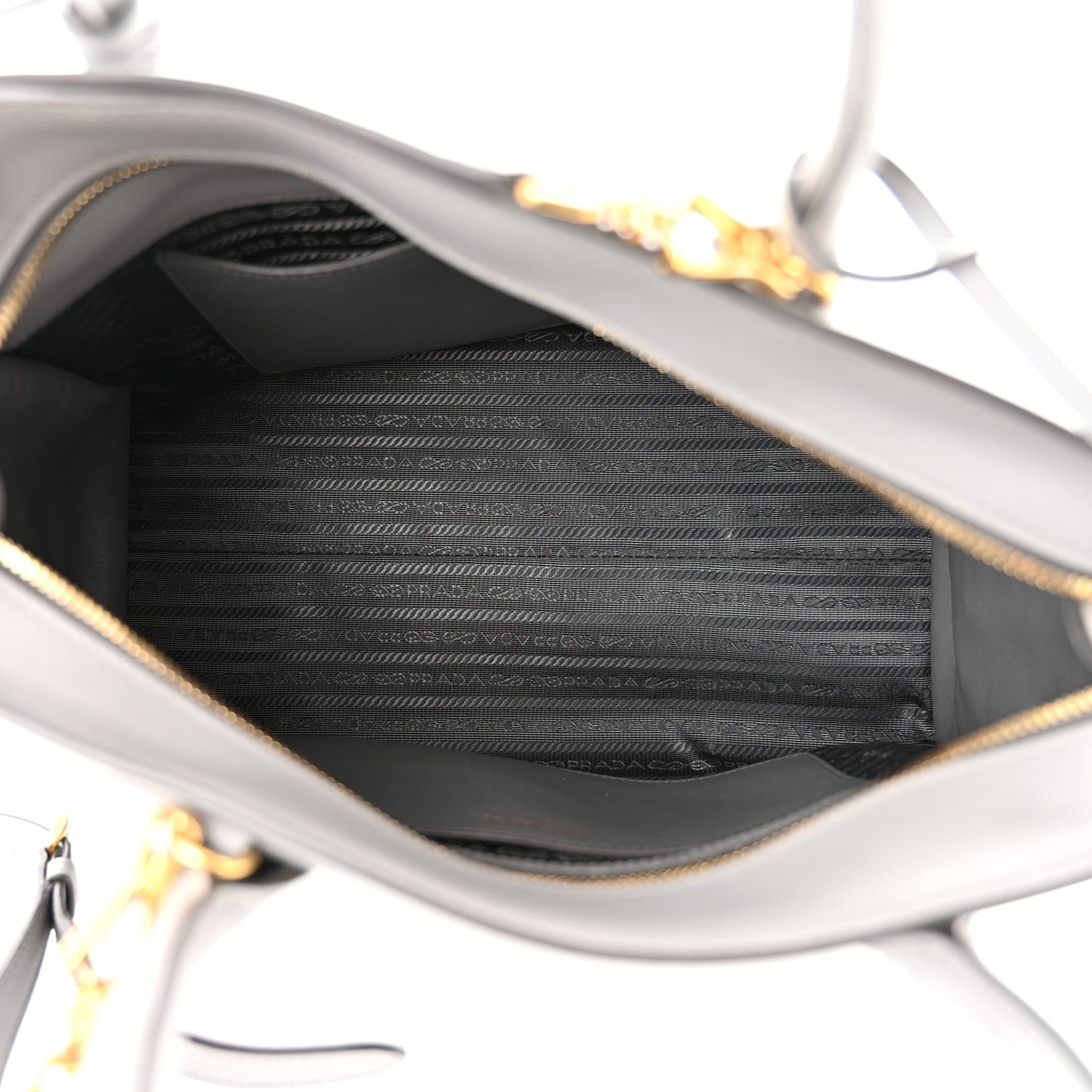 Saffiano City Calfskin Medium Esplanade Tote Mercurio