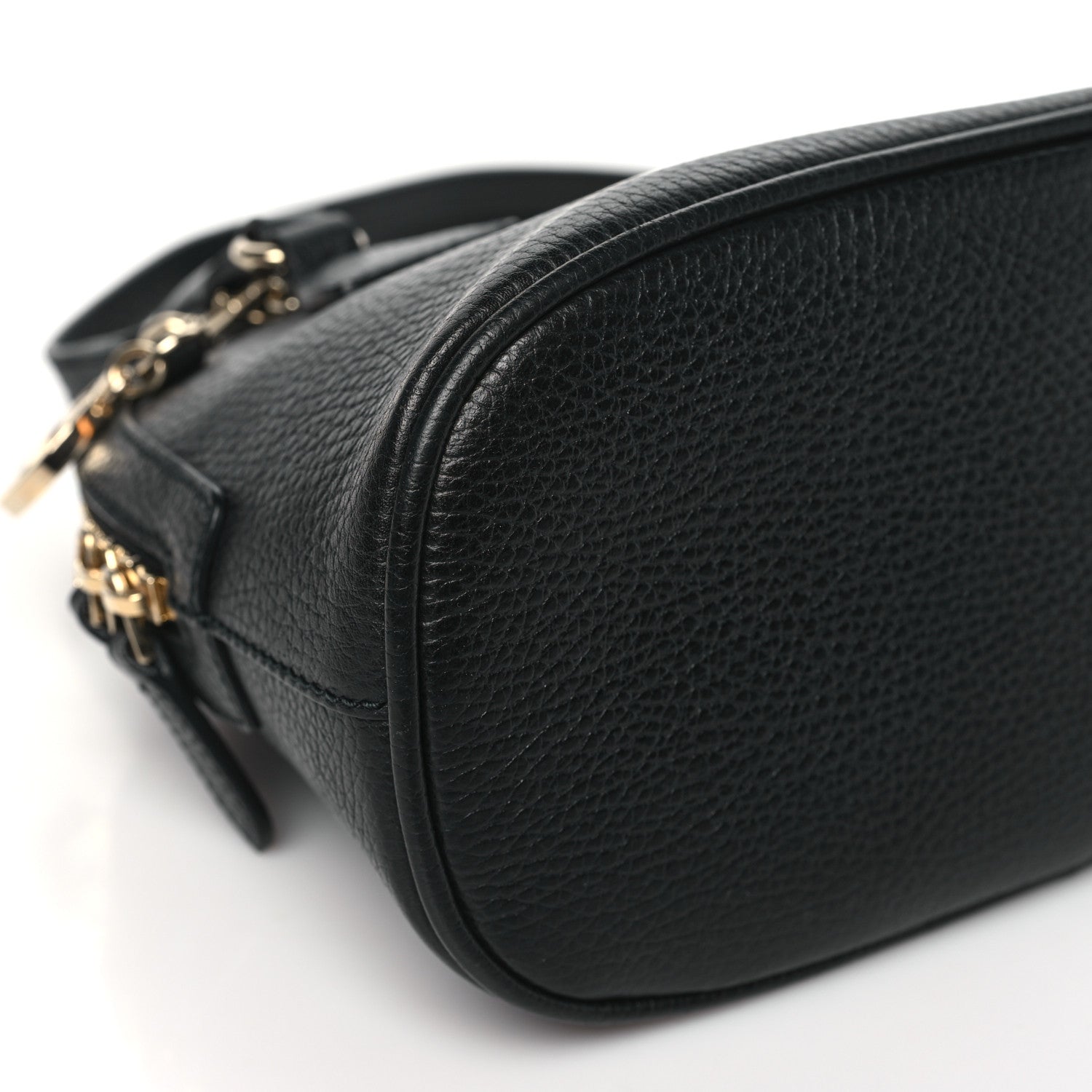 Gucci Dollar Calfskin Small GG Charm Dome Bag Black 9 of 11