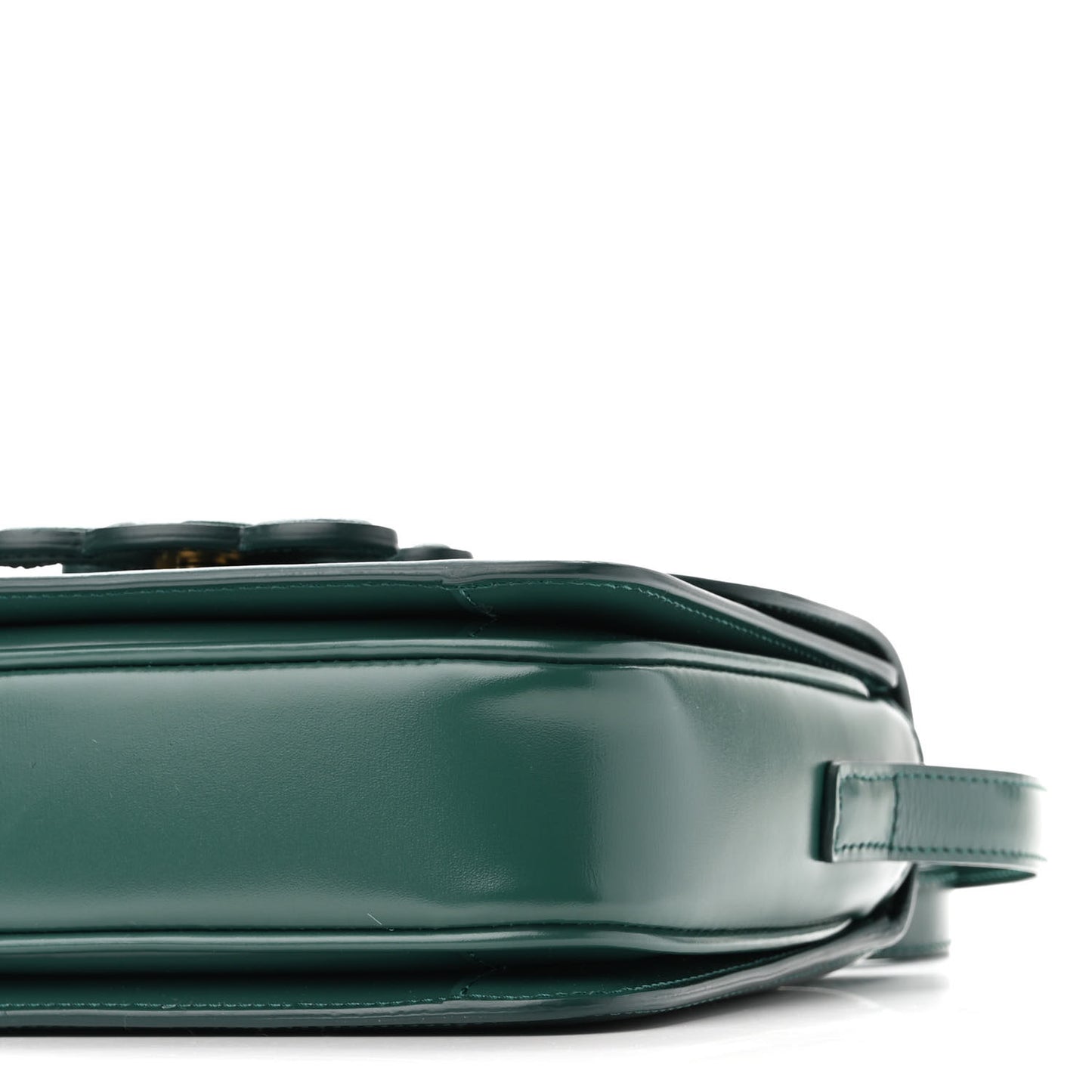 Shiny Calfskin Teen Cuir Triomphe Pine Green