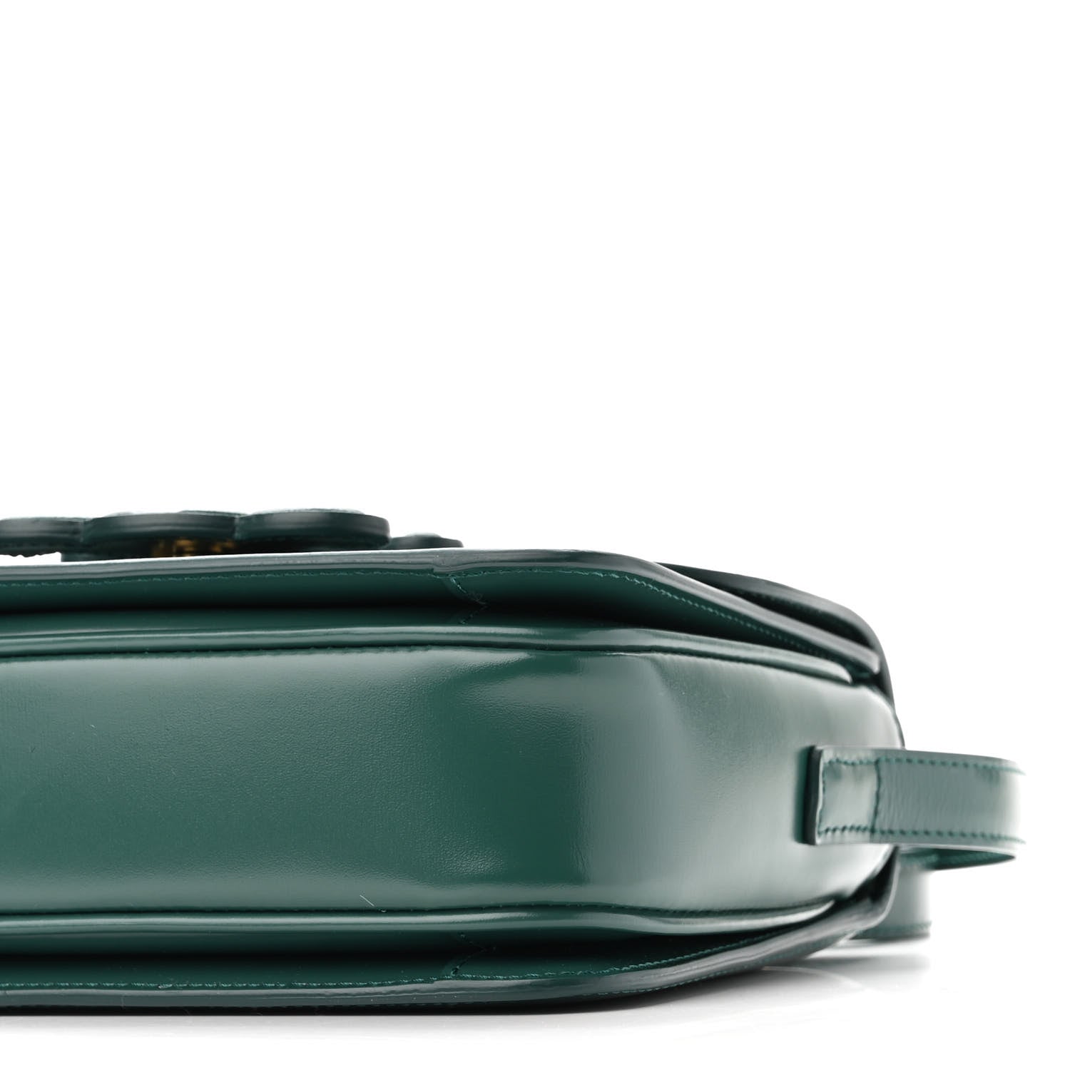 Celine Shiny Calfskin Teen Cuir Triomphe Pine Green 10 of 11