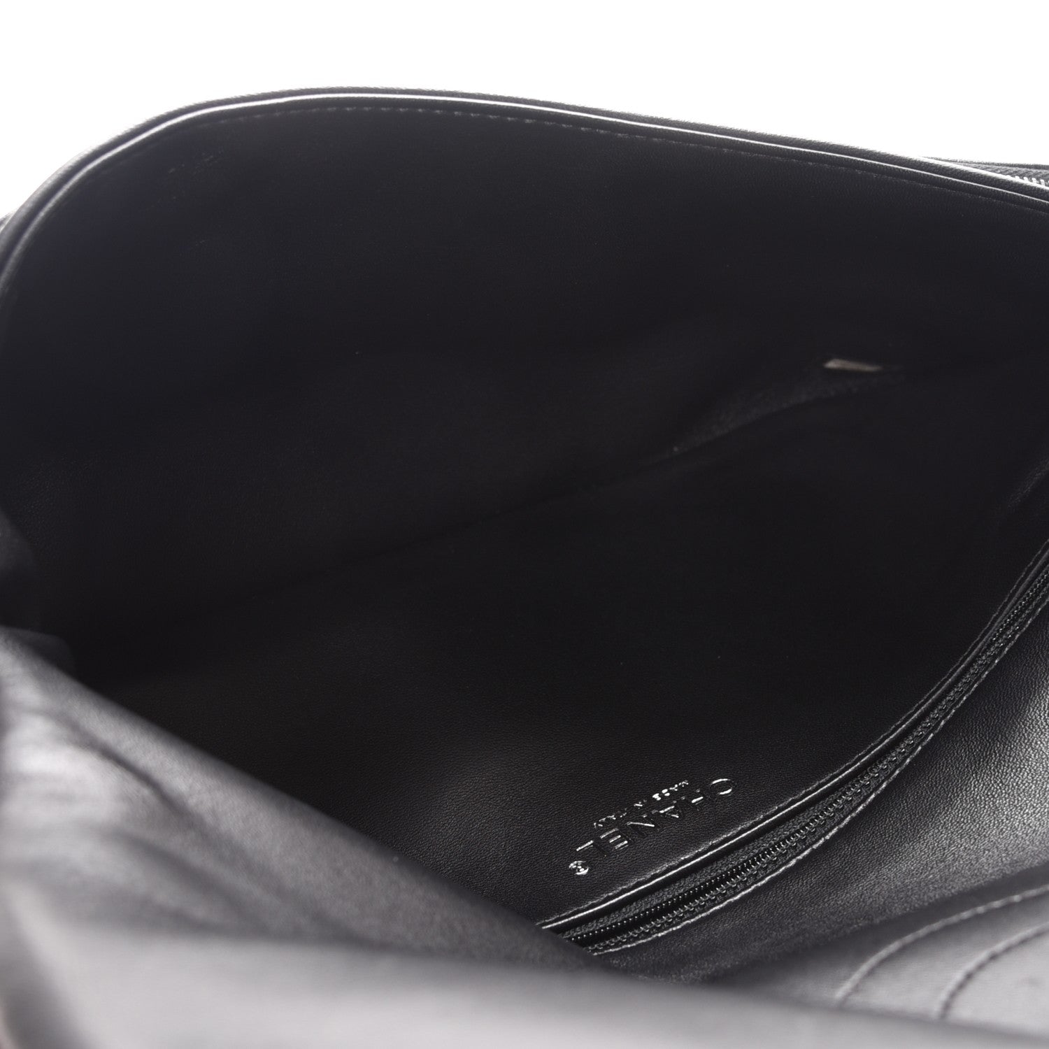 Chanel Shearling Lambskin 100% Clutch Black 5 of 9