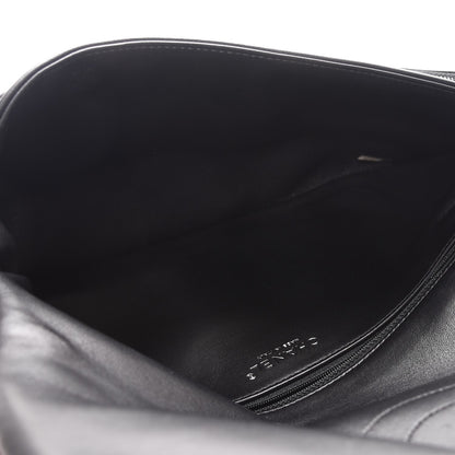 Chanel Shearling Lambskin 100% Clutch Black 5 of 9