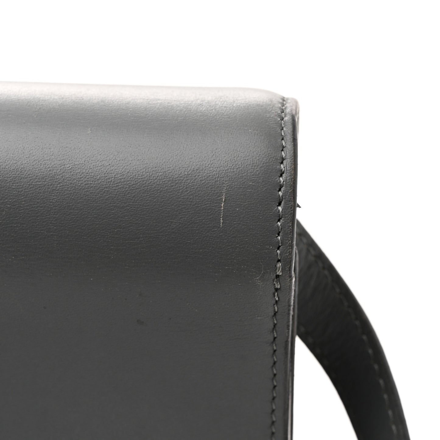 Smooth Calfskin Medium Classic Box Flap Bag Storm