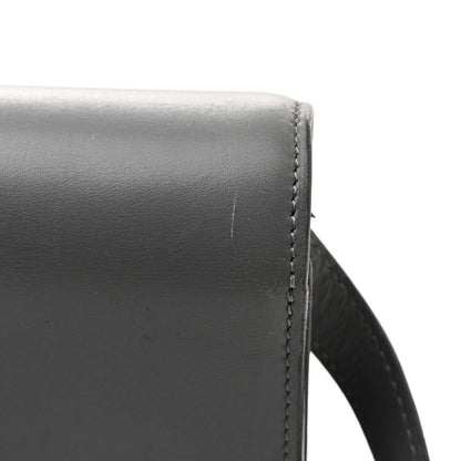 Celine Smooth Calfskin Medium Classic Box Flap Bag Storm 13 of 13