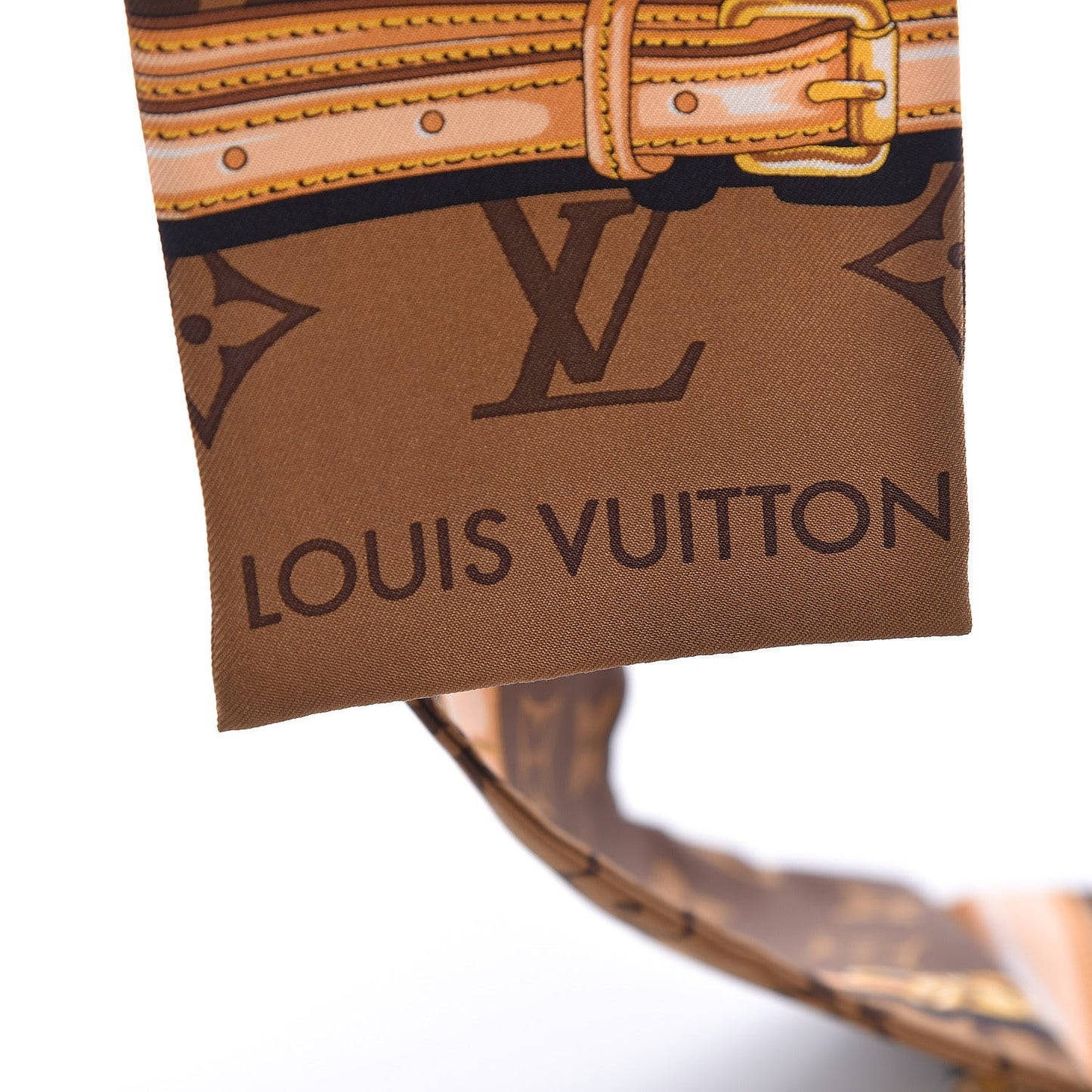 Silk Monogram Confidential Bandeau Brown