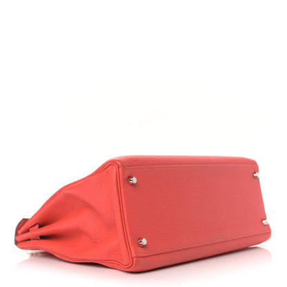 Hermes Taurillon Clemence Kelly Retourne 35 Rose Jaipur 3 of 12