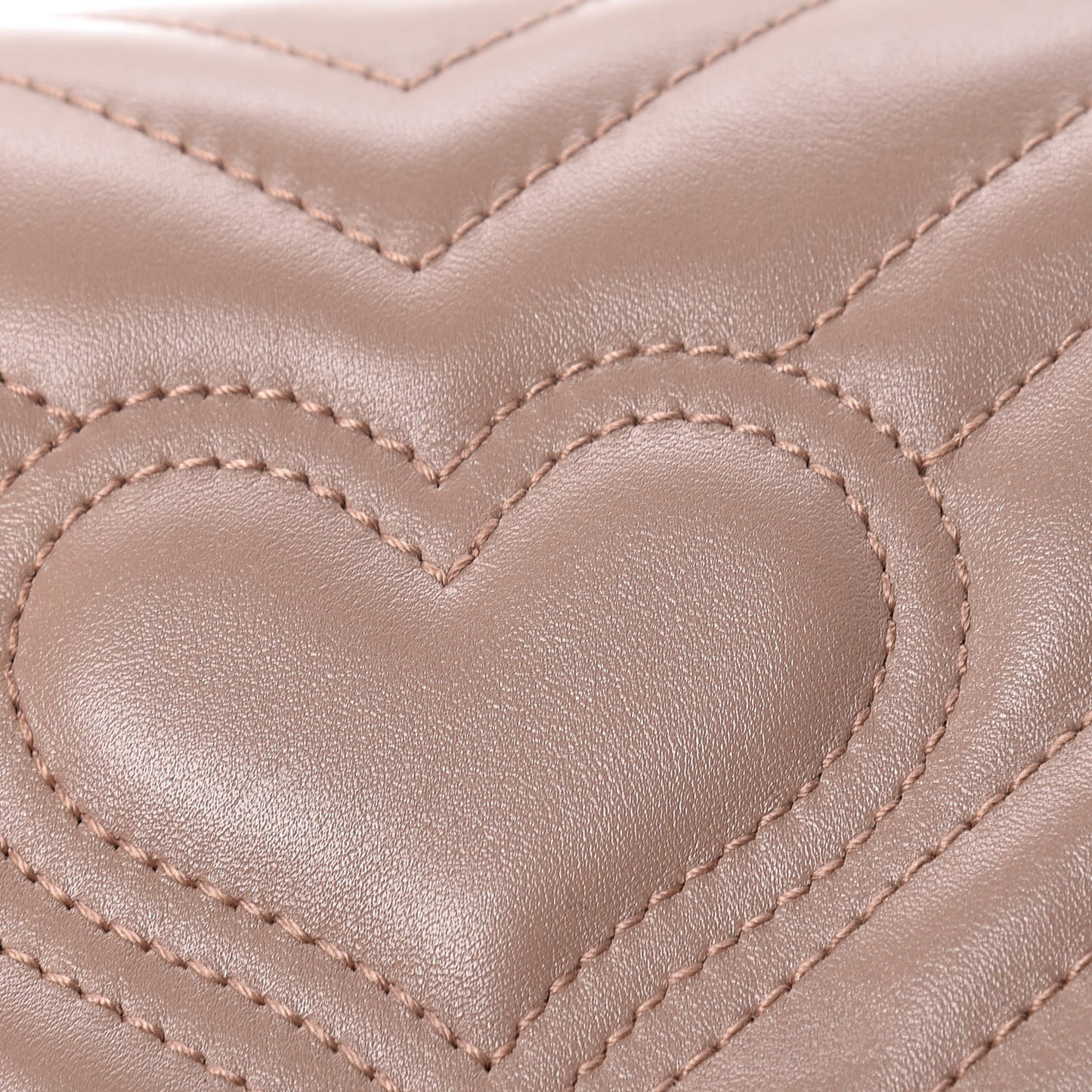 Calfskin Matelasse Super Mini GG Marmont Shoulder Bag Porcelain Rose